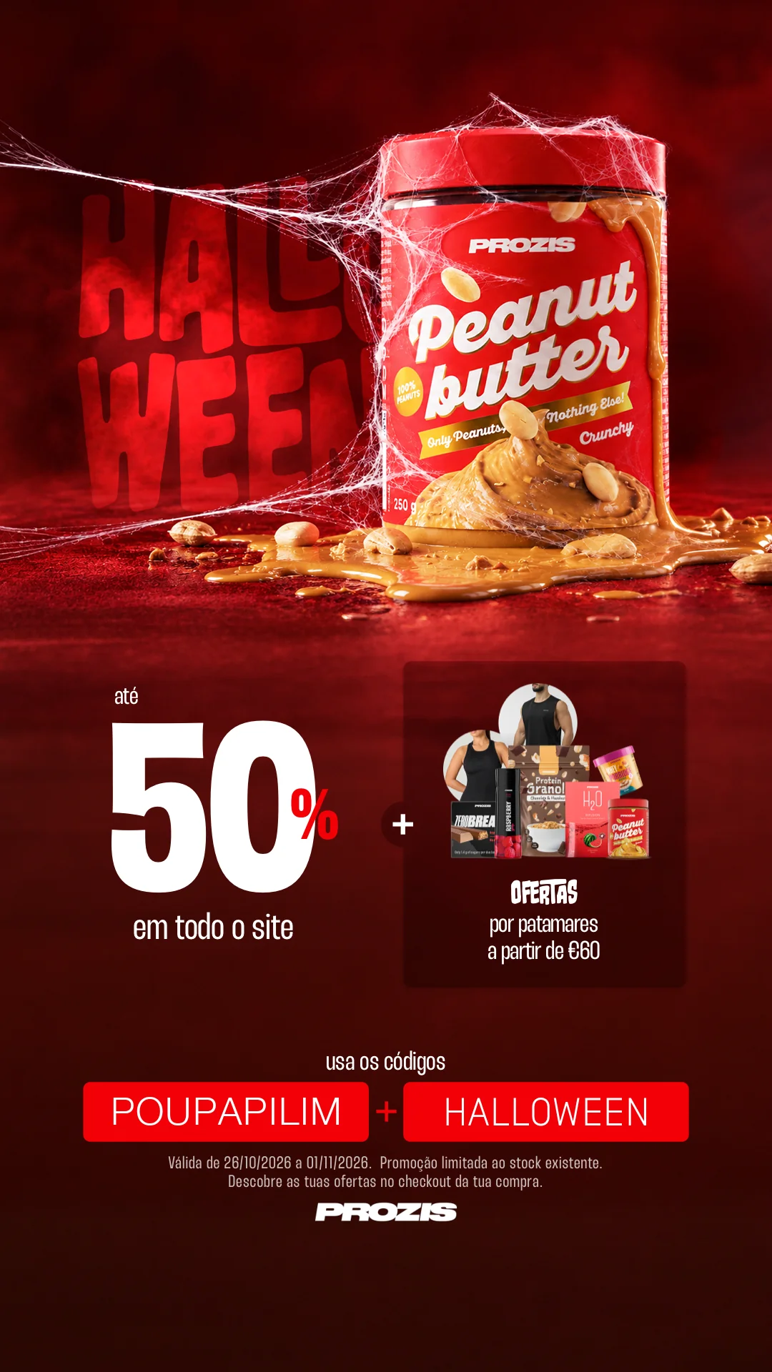 Prozis Halloween: até 50% de desconto + ofertas por patamar (26 de outubro a 1 de novembro)